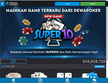 Tablet Screenshot of dewapoker.net